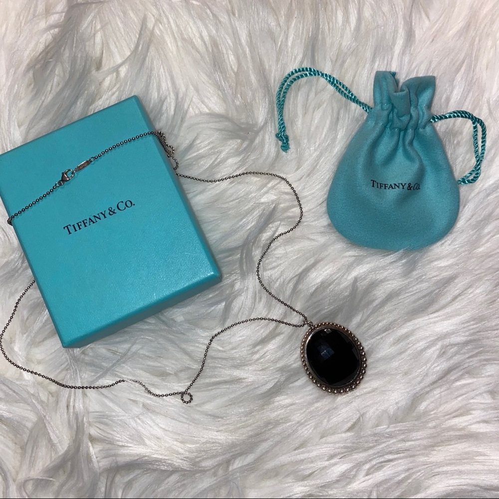 Tiffany & Co. Ziegfeld Black Onyx Oval Necklace